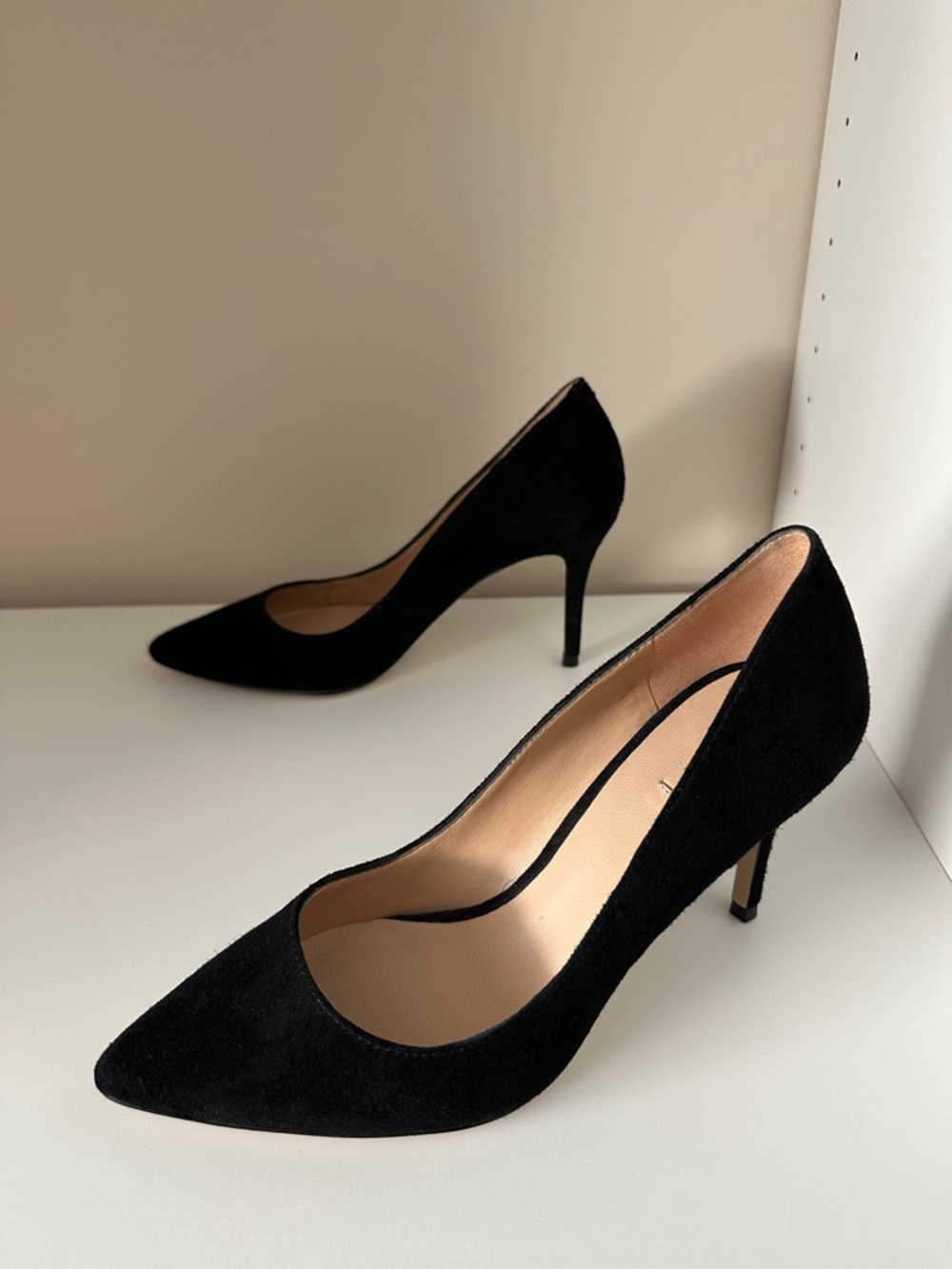 Aldo Black Suede Heels